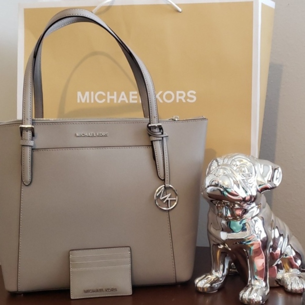 New Ciara Pearl Grey Michael Kors tote.